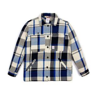 Topo Designs Mountain Shirt Jacket - Natural/black Plaid - Large